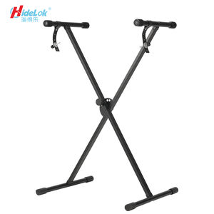 Support de clavier en X à simple brancard avec réglage de la hauteur sur 5 niveaux, pupitre de musique portable, pour synthétiseurs et claviers - Product Image 1