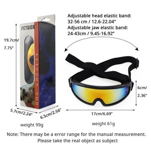 Grandes lunettes de soleil <span class=keywords><strong>pour</strong></span> animaux de compagnie Lunettes de neige en plastique de style simple <span class=keywords><strong>pour</strong></span> chiens Big Lens - Product Image 2