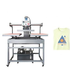 Presse à Chaud Automatique à Double Plateau Pneumatique Coulissant Hautement Pressurisé pour T-shirts avec Chauffage Hydraulique - Product Image 2