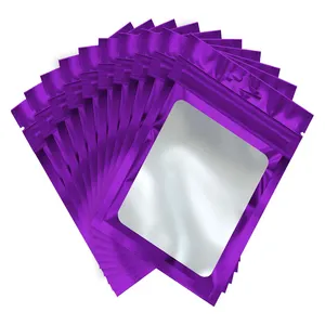 Tùy Chỉnh In Nhỏ Pvc Frosted Ziplock Túi Cho Đồ Trang Sức Túi Nhựa Cho Bông Tai