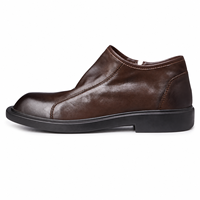 Brounvanm – mocassins décontractés en cuir véritable pour hommes, chaussures basses à semelles souples, style britannique, en daim, rétro, confortables et respirantes