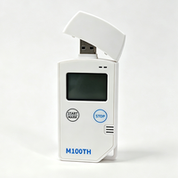 Registrador de Datos USB de Temperatura y Humedad con Pantalla LCD Multiusos OEM ODM, Informe en PDF, Plástico, Clasificación IP54