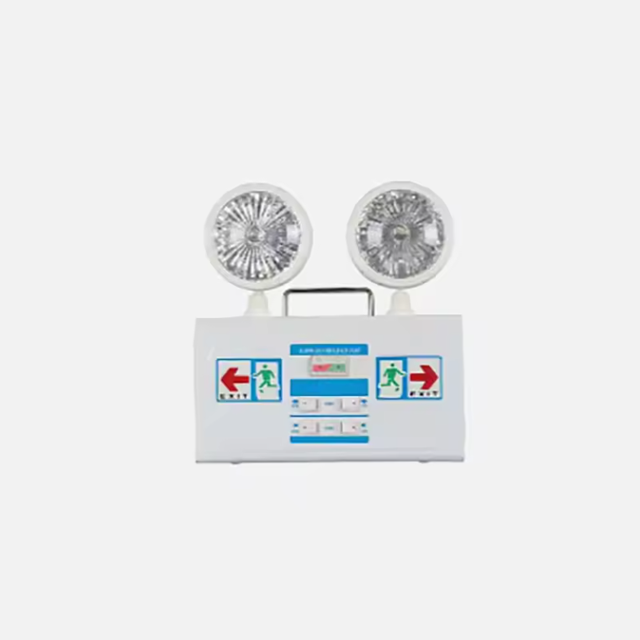 Adjustable Double Head 220v Waterproof Fire Safety Pathway Mall Stairway Corridor Rotatable Gate Exit Bright Emergency Led Light