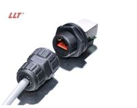 Connecteur modulaire RJ45 pour câble Ethernet CAT5e CAT6e étanche IP67 à montage sur panneau