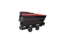 Prix usine Zlinktric Chariot minier fermé MGC2-6, chariot de mine à boîte fixe avec pompe à roulement pour le transport de minerai en tunnel (510 kg) Garantie 1 an