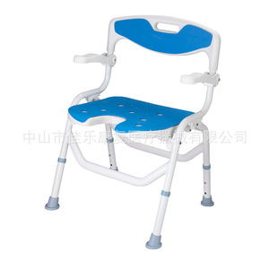 Waterproof <b>Bathroom</b> Bamboo <b>Storage</b> Shower <b>Stool</b> 2 Tiers Bath Chair - Product Image 3