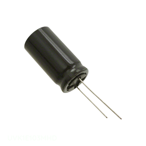 Condensador radial original de aluminio UVK1E103MHD de 10000 uF, 20%, 25V, de montaje a través de orificio - Product Image 1