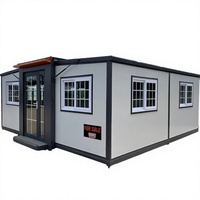 Casa Modular Prefabricada de Acero de 20 pies, Expandible, Tipo Contenedor, 3 Dormitorios, 1 Baño, Oficina, Apartamento, Villa, Hospital