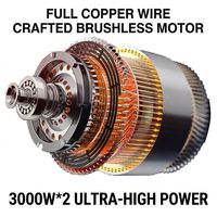 Toptan 6000W Çift Motorlu Elektrikli Scooter Yetişkin Arazi Tipi - 75km/s Yüksek Hızlı Uzun Menzilli Katlanabilir E-Scooter Toplu Sipariş