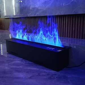 Fausse cheminée électrique à vapeur d'atomisation 3d Fausse cheminée à flamme simulée Fausse cheminée atomisée à lumière LED - Product Image 5