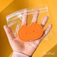 Jouet Squishy Kawaii Chat au Fromage en TPR, Doux, Sensoriel, Anti-Stress, à Presser sur le Bureau pour Filles et Garçons, Commandes en Gros