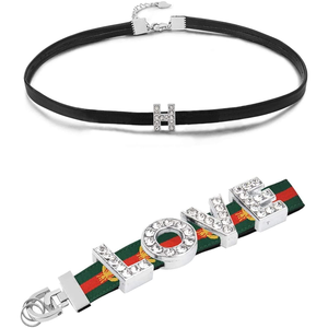 Gümüş A-Z 8mm tam taklidi slayt Charms kristal alfabe mektubu Charm alaşım mektubu Charm bilezikler kolye bilekliği için - Product Image 6