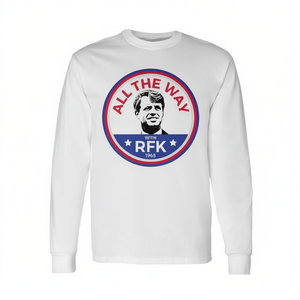 RFK Bobby Robert F Kennedy T-shirt à manches longues avec design de campagne 1968 - Product Image 2