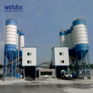 HZS180 Concrete Batching Plant <b>Stationary</b> concrete batching plant Ready Mix Concrete Plant Belt-fed concrete mixer - Product Image 1