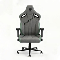 Chaise de bureau ergonomique de direction et gaming en cuir PU, inclinable, réglable, pivotante, avec vérin à gaz 4 positions, structure métallique robuste, style européen