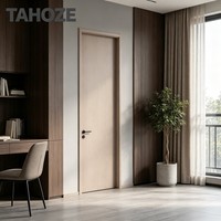 Porte intérieure en bois massif avec âme en papier nid d'abeille, remplissage intégral, service de personnalisation du logo