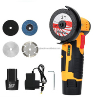 Mini-meuleuse multifonctionnelle sans balais à batterie lithium rechargeable pour polissage et ponçage