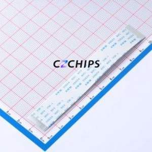 HC-FFC05-30P-100-A-01 FFC Cable (Flexible Flat Cable) P=0.5mm Connector 30P 0.5mm 0.3mm Non-Inverting - Product Image 1