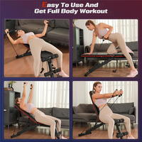 Banc de musculation multifonction Banc de musculation réglable Banc de musculation rabattable à inclinaison plate Bancs d'entraînement pliables