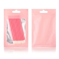 Sachets d'emballage pour bijoux avec fenêtre transparente et fermeture éclair, pochettes refermables en aluminium pour la présentation de boucles d'oreilles, colliers et bracelets