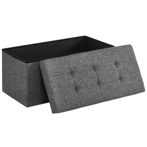 2024 Hiện Đại Phổ Biến Gấp Lưu Trữ Ottoman Ghế Chân Công Suất Lớn Vải Lưu Trữ Phân Cho Phòng Ngủ Lớn Rất Nhiều Lưu Trữ Thùng - Product Image 2