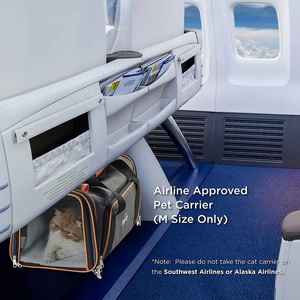 กระเป๋าใส่สัตว์เลี้ยงแบบมีล้อกระเป๋าสำหรับสุนัขแมวเดินทางแบบพับได้และมีล้อขนาดใหญ่ขนาดใหญ่ที่ได้รับการอนุมัติจากสายการบิน - Product Image 4