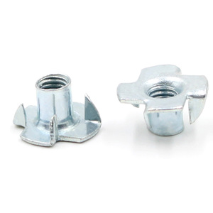 Clavos de Cuatro Puntas para Muebles M6 M8 M10, Fijaciones de Acero al Carbono para Paneles de Madera, Diseño Industrial - Product Image 1