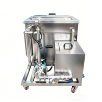 Attrezzatura per Lavaggio a Ultrasuoni 135L, Macchina per Pulizia Strumenti Chirurgici con Filtro Olio, 1800W, Filtrazione Ultrasonica DPF