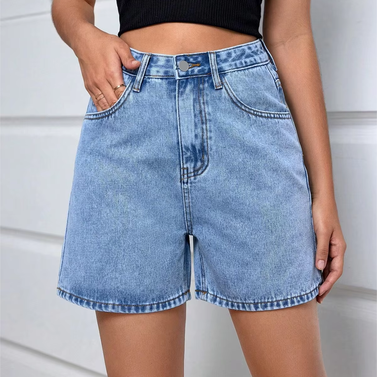 Baggy Jean Shorts Women High Quality 2025 Style