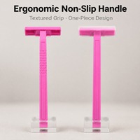 Rasoir jetable pour femmes à double lame en acier inoxydable, rasoir pour le visage et le corps, rasoir à raser doux