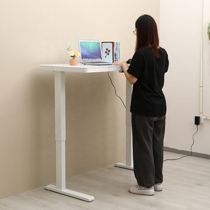 Điện văn phòng thông minh có thể điều chỉnh chiều cao ngồi đứng trẻ em Kính bàn khung đồ nội thất bàn máy tính - Product Image 3