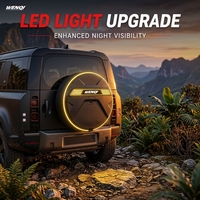Housse de roue de secours LED vision nocturne avec caméra de recul, coque rigide ABS pour 4x4 SUV, accessoire de véhicule avec faisceau de câblage inclus