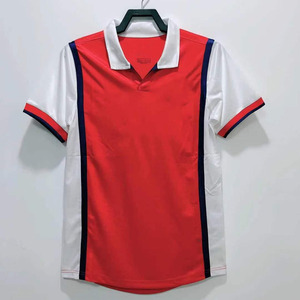 Maillot de football rétro saison 1998-1999 rouge HENRY <span class=keywords><strong>BERGKAMP</strong></span>, uniforme de football, maillots de club de football de la ligue - Product Image 1