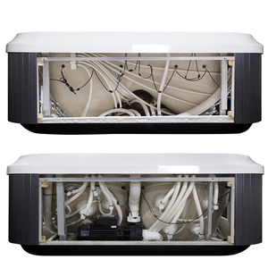 Jacuzzi pour 3 personnes, jardin, extérieur, jacuzzi extérieur, bain à remous, Massage, SPA - Product Image 6