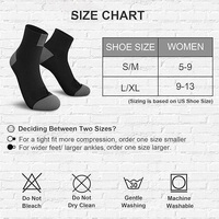 Chaussettes de compression de cheville 8-15mmHg pour femmes en cours d'exécution Chaussettes athlétiques avec soutien de la voûte plantaire Chaussettes de fasciite plantaire
