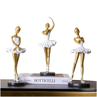 Art déco, petite fille mignonne, cœur en résine, ballerine dansante faite à la main, cadeau créatif, décoration de chambre d'enfant, décoration de bureau, artisanat, ornements de cabinet