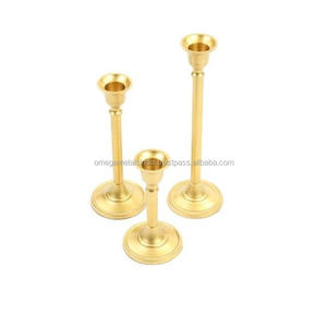 Decorativo candelabro 3-lite nuevo estilo moderno y de lujo de apoyo muestra personalizada Mesa de la cena decorativo de Metal vela espera - Product Image 4