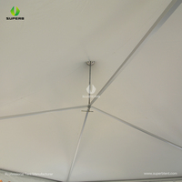 Tente de réception de luxe 8x8 m pour extérieur, modèle à pignon haut, en vente