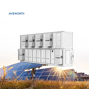 Sistema de almacenamiento de energía solar industrial OEM/ODM LiFePO 4 BESS 1MWH contenedor de almacenamiento de energía centralizado de 20 pies