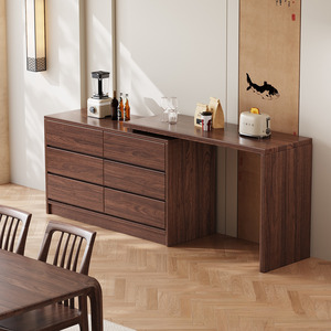 Vente directe d'usine, table de toilette en bois massif de noyer noir écologique, multifonctionnelle, pour la chambre à coucher, l'appartement - Product Image 3