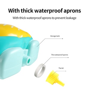 Lindo elefante mochila de gran capacidad pistola de agua de juguete niños verano al aire libre pistola de tiro de agua con mochila conjunto de tanque para niños - Product Image 5
