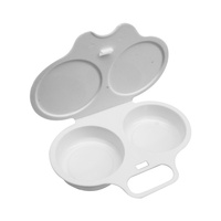 Cuiseur à œufs portable et automatique en plastique alimentaire, compatible lave-vaisselle, pour micro-ondes, avec moule à frire