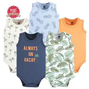 Newborn Clothes Print 1 Piece Bodysuit Toddler Kids Short Sleeve Baby Bodysuit Baby Clothes