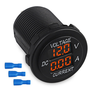 Xe Xe Máy 12-24VDC Kép LED Kỹ Thuật Số Vôn Kế Ampe Kế <span class=keywords><strong>Amp</strong></span> Volt Meter Độ Chính Xác Cao Hiện Điện Áp Hiển Thị Nylon - Product Image 2