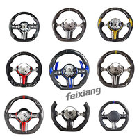 Pour BMW F10 F30 E46 E60 F15 F90 F80 G20 G30 M3 M4 M5 Housse de volant en cuir véritable et fibre de carbone, sport, cuir véritable X5