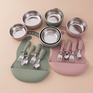 TONGTU <span class=keywords><strong>Assiette</strong></span> pour bébé en acier inoxydable 304 Aspiration Vaisselle pour enfants sans BPA avec plaque à ventouse pour une section de salle à manger sécurisée - Product Image 5