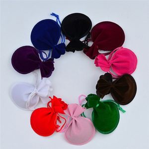 Sacs cadeaux en velours à cordon pour bijoux, petits sacs en tissu pour boules de santé, vente en gros, personnalisables avec logo, sacs en forme de gourde - Product Image 6