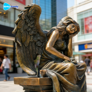 Escultura de Diosa de Bronce de Tamaño Real, Forma Personalizable, Diseño Romántico y Elegante, Arte en Metal Fundido para Decoración del Hogar o Bodas - Product Image 3