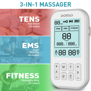 Máquina de Masaje de Piernas, Cuello y Hombros con Cable, 60 Modos, 20 Niveles de Intensidad, Herramienta de Masaje de Fitness Tens Ems - Product Image 4
