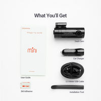 Caméra de tableau de bord DDPAI Mini 1080P 140 200MP 128GB HD à double objectif, vision nocturne, connexion intelligente Android WiFi, caméra de rétroviseur, vidéo